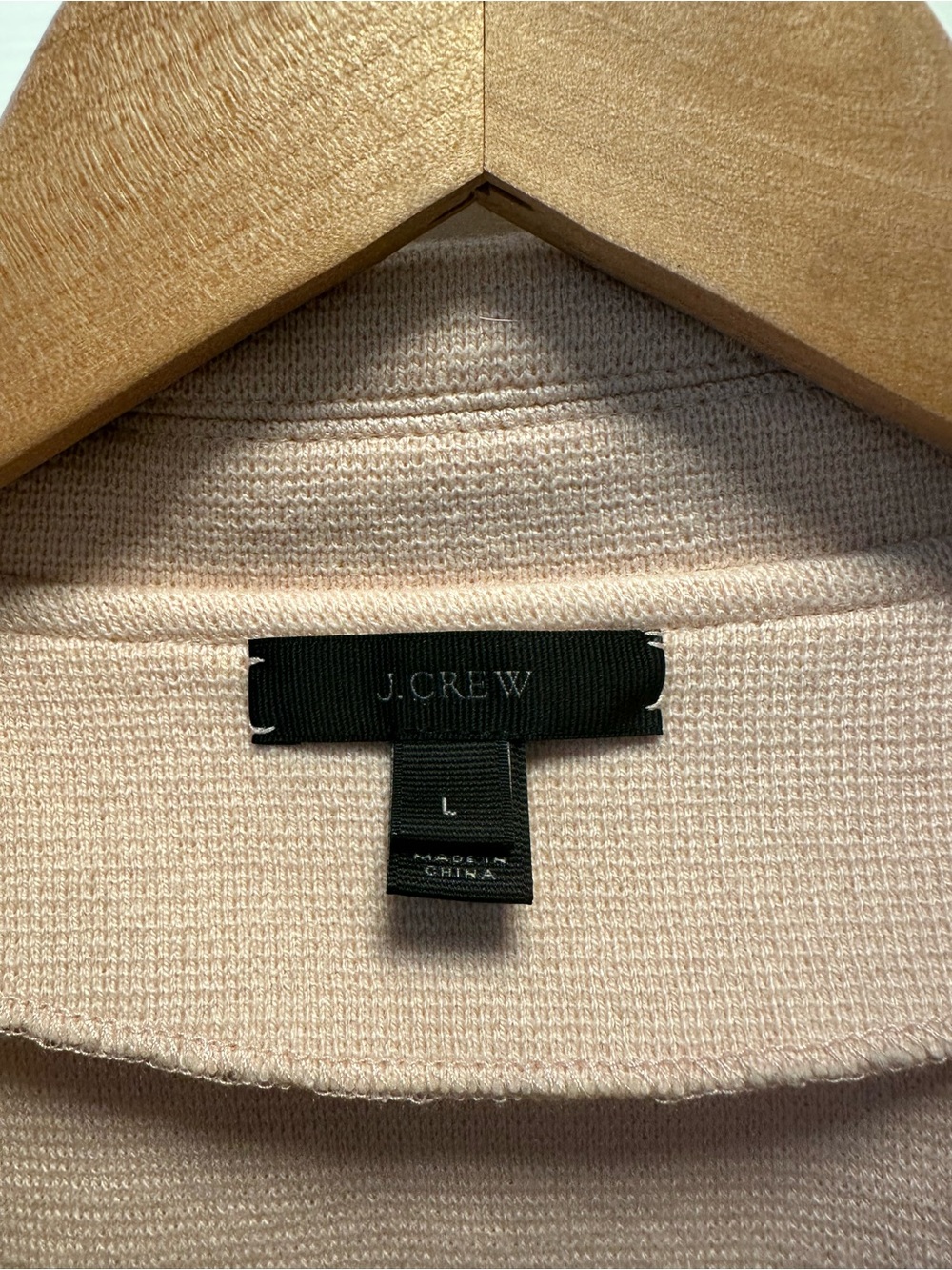 J. Crew Pale Blush Knit Blazer